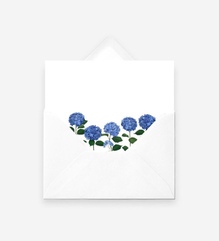 The Hydrangea Card - Blue