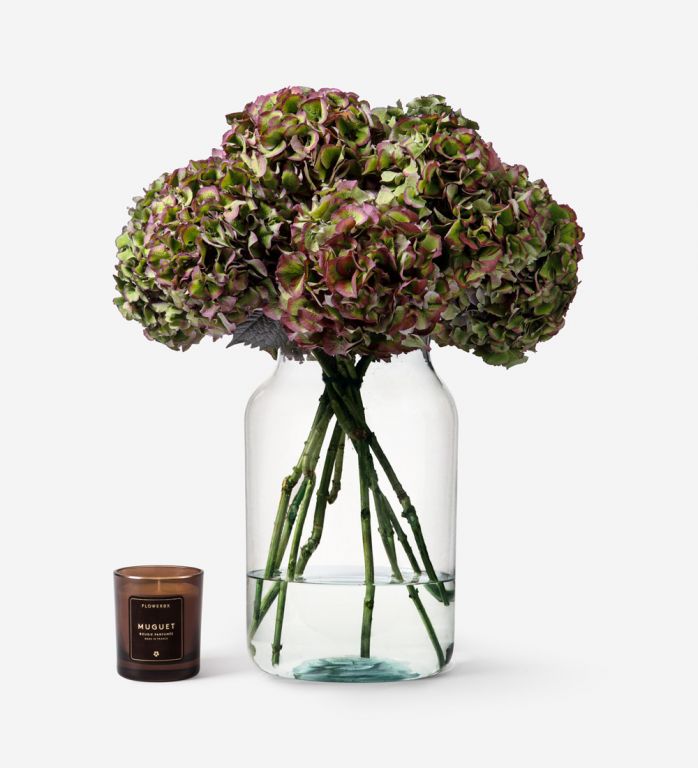 10 Stems in a Large Apothecary Vase