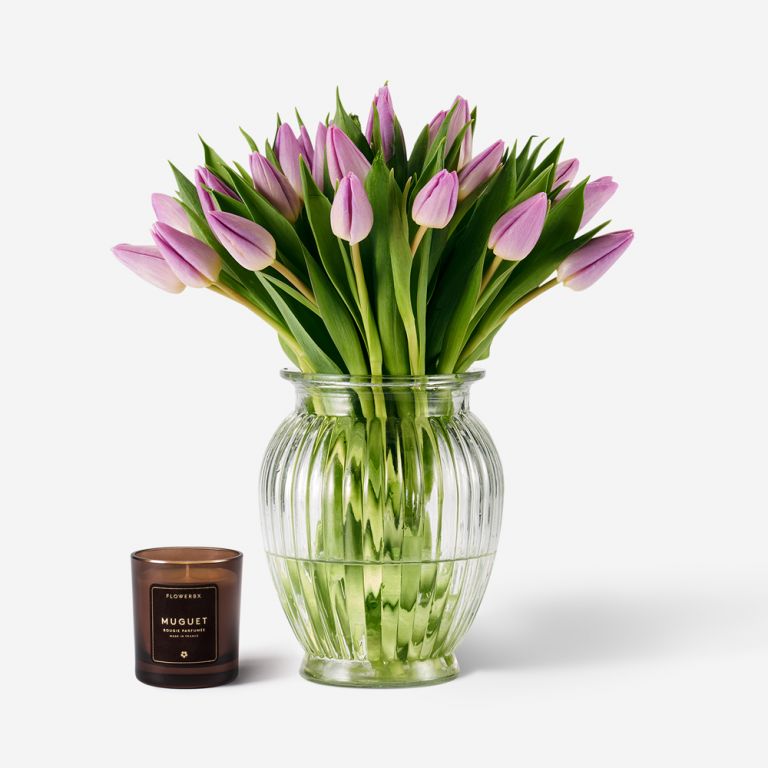 25 stems in a Royal Windsor Vase
