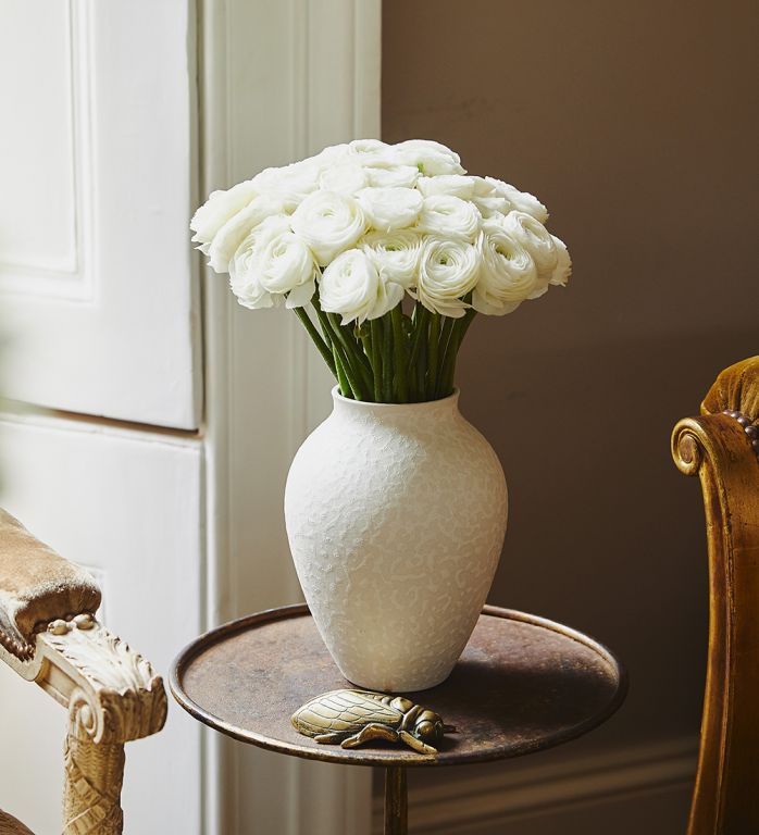 FLOWERBX Small Mayfair Blanc Vase