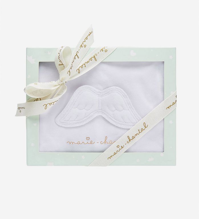 Angel Wing™ Velour Sleepsuit - White Gift Box