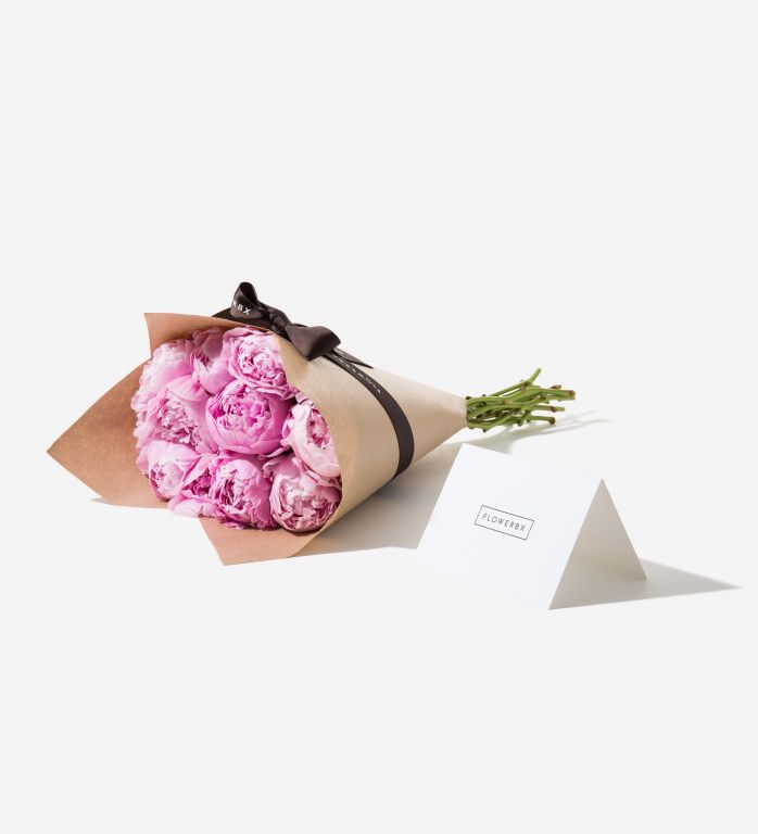 10 stems of Primrose Peony in our complimentary luxury gift wrapping