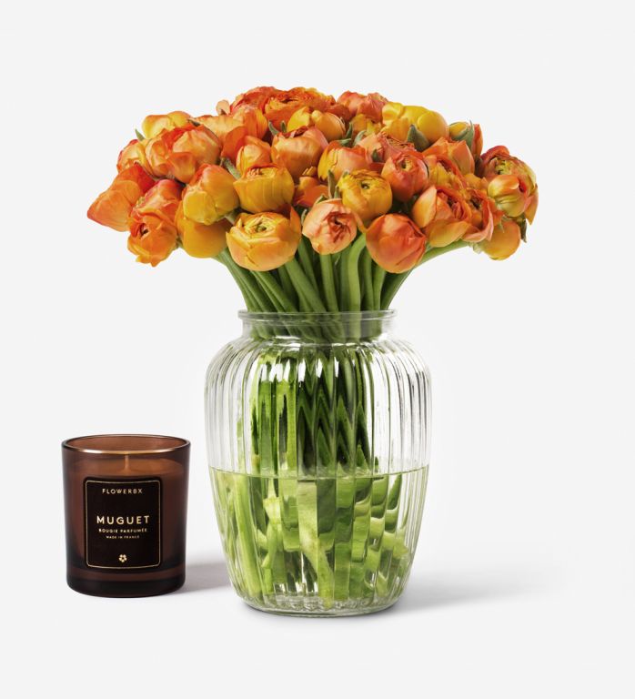 50 stems in a Medium Curve Windsor Vase