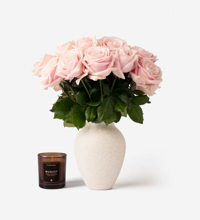 Small Mayfair Rose Vase Set