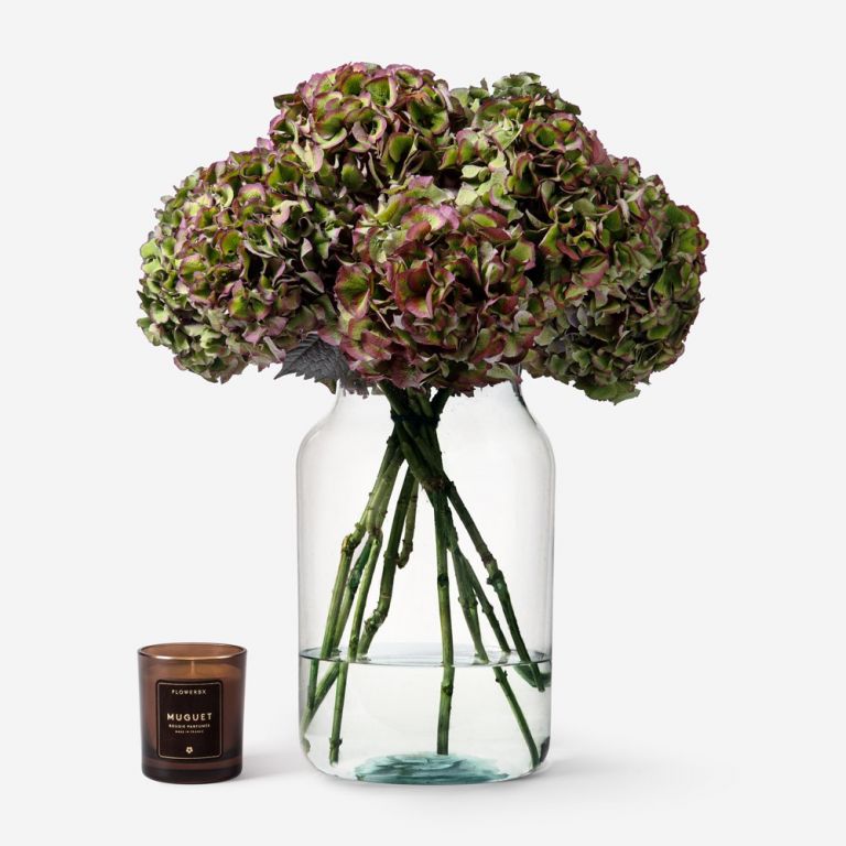 10 stems in a Large Apothecary vase 