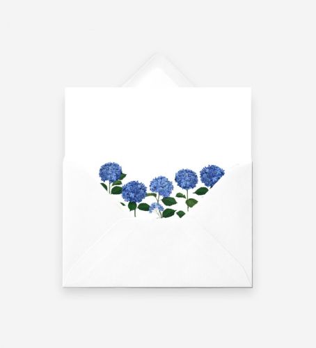 The Hydrangea Card - Blue