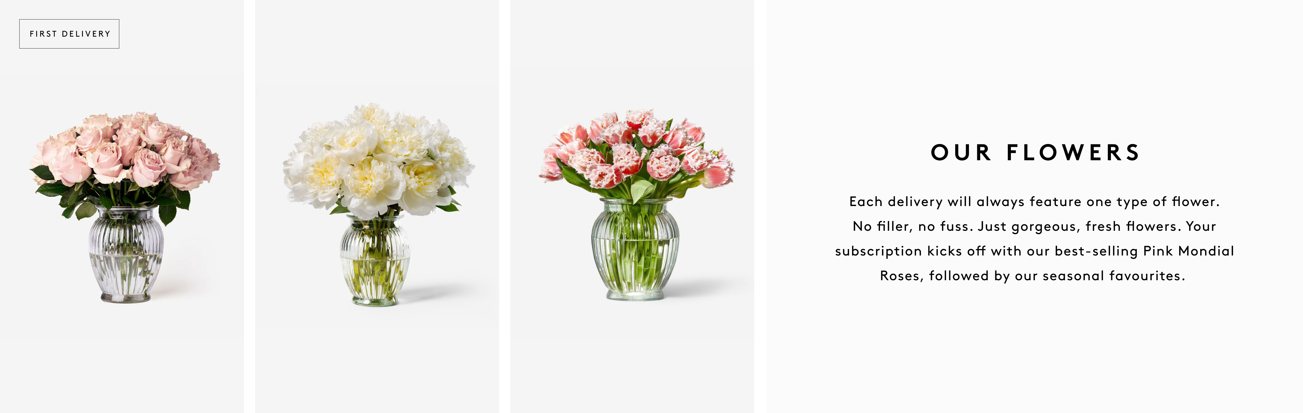 the flowers you'll get with your subscription