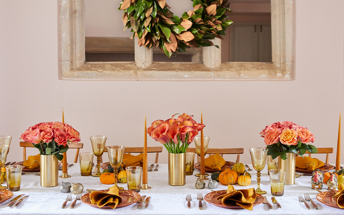 How to style a beautiful thanksgiving table | FLOWERBX US